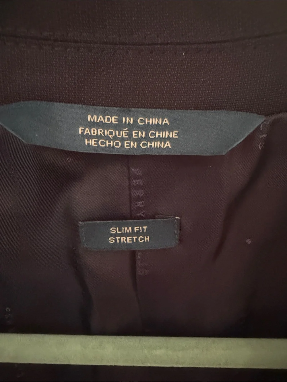 Perry Ellis Dark Navy Single-Breasted Suit Jacket